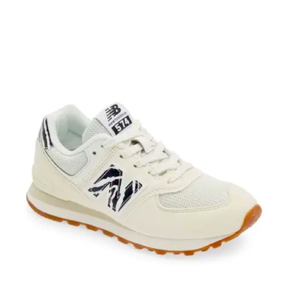 New Balance Girl's Kids 574 V1 70s Racing Lace-up Sneaker - Picture 1 of 8